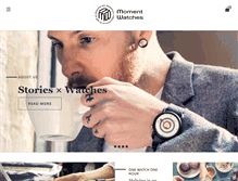 Tablet Screenshot of momentwatches.com